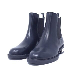 On 34th Jeovana Chelsea Ankle Boots Black Pearl Heel 5.5M